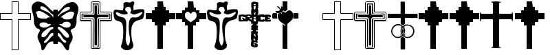 Christian Crosses Font