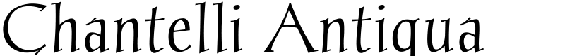 Chantelli Antiqua Font