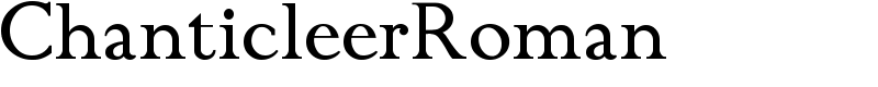 ChanticleerRoman Font