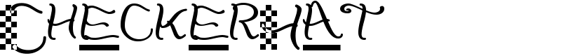 CheckerHat Font