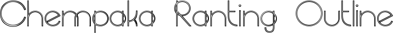 Chempaka Ranting Outline Font