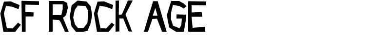 CF Rock Age Font