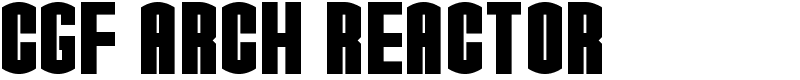 CGF Arch Reactor Font