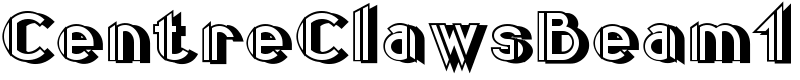 CentreClawsBeam1 Font