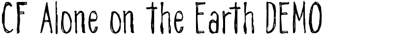 CF Alone on the Earth DEMO Font