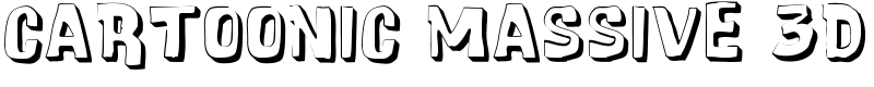 Cartoonic Massive 3D Font