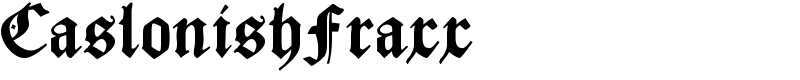 CaslonishFraxx Font