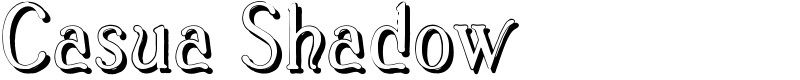 Casua_Shadow Font