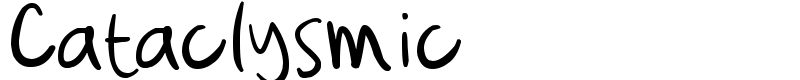 Cataclysmic Font