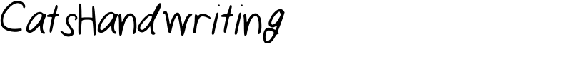 CatsHandwriting Font