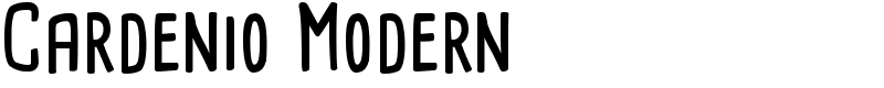 Cardenio Modern Font