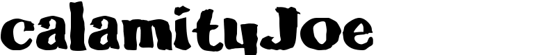 calamityJoe Font