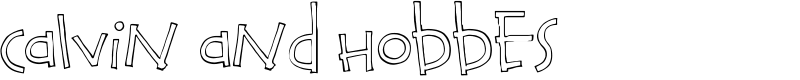 Calvin and Hobbes Font