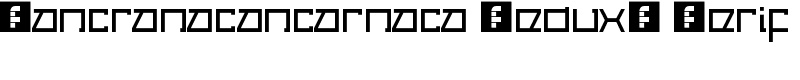 Cancranacancarnaca Redux: Serif Font