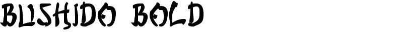 Bushido Bold Font