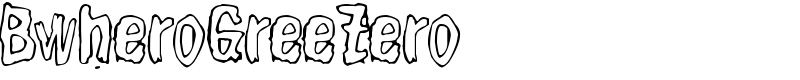 BwheroGreeZero Font