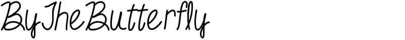 ByTheButterfly Font