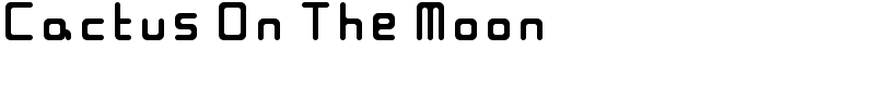 Cactus On The Moon Font