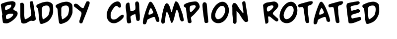 Buddy Champion Rotated Font