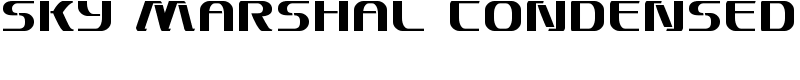 Sky Marshal Condensed Font