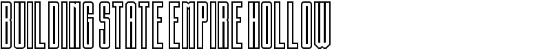 Building State Empire Hollow Font