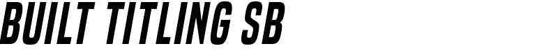 Built Titling Sb Font