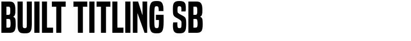 Built Titling Sb Font