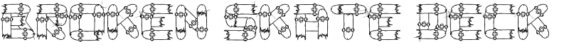 Broken Skate deck Font