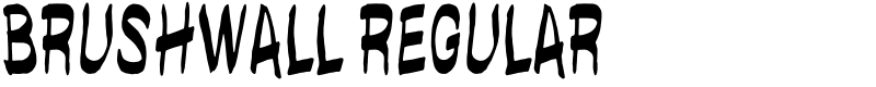 brushwall regular Font