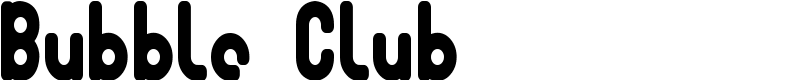 Bubble Club Font