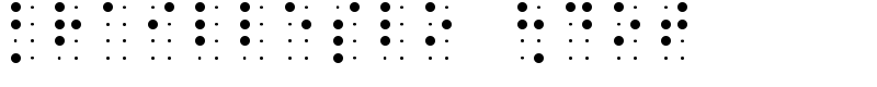 BrailleSlo 8dot Font