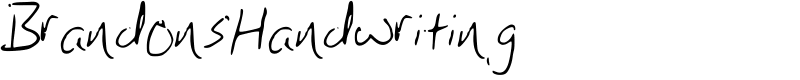 BrandonsHandwriting Font