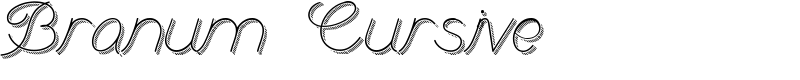 Branum Cursive Font