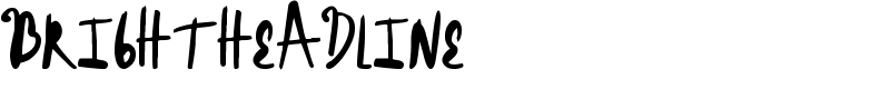 BrightHeadline Font