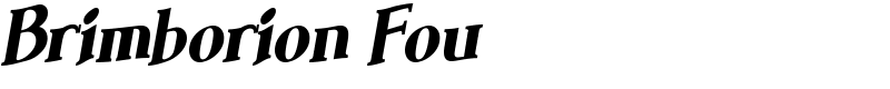 Brimborion Fou Font