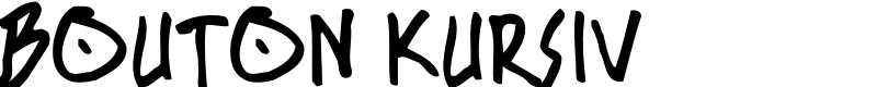 BOUTON Kursiv Font