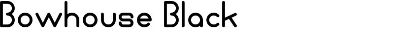 Bowhouse Black Font