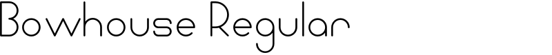 Bowhouse Regular Font