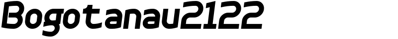 Bogotanau2122 Font