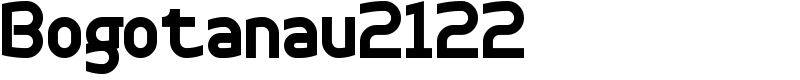 Bogotanau2122 Font