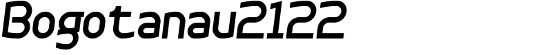 Bogotanau2122 Font