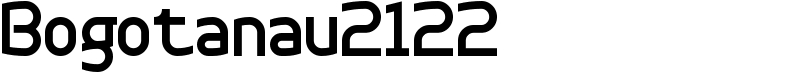 Bogotanau2122 Font