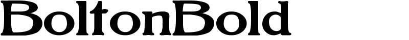 BoltonBold Font