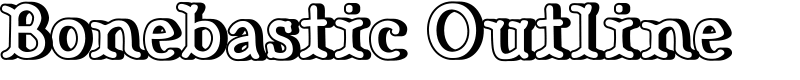 Bonebastic Outline Font