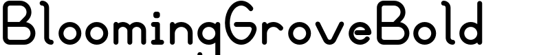 BloomingGroveBold Font