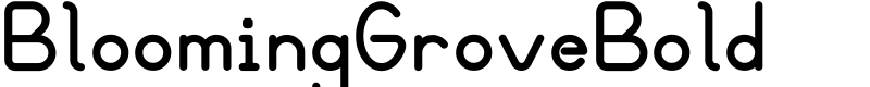 BloomingGroveBold Font