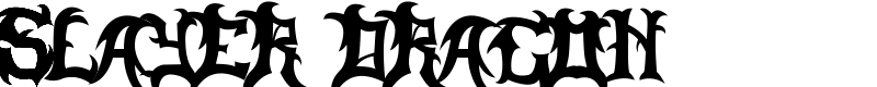 Slayer Dragon Font