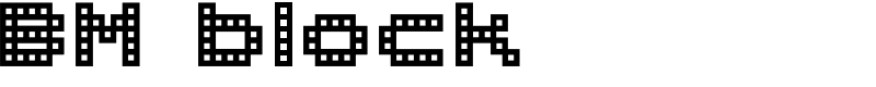 BM block Font