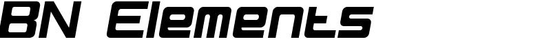 BN Elements Font