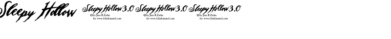 Sleepy Hollow 3.0 Font